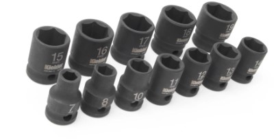 1/2" Drive Short Impact Socket Black