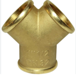 2 Way Y Connector 3/8 Brass (F)