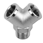 2 Way Y Connector1/2 Crm Itlay 29D 1/2 (M)