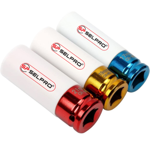 2458517C Selta 1/2" Dr. Wheel Deep Skt 17MM