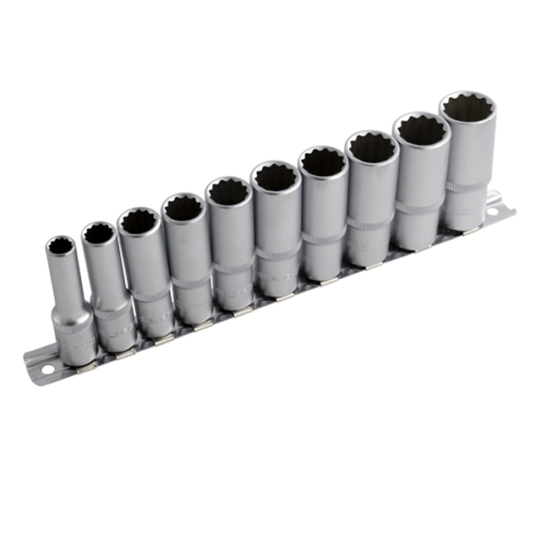 2910D Selta 10 Pcs 1/4" Dr. Deep Skt Set 12PT