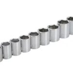 3/8" Drive Short Socket Chrome 6PT