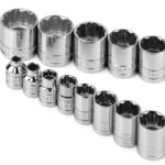 3/8" Drive Short Socket Chrome 12PT