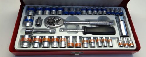 40pc 3/8"&1/4"DR 6pt Socket Set King Star