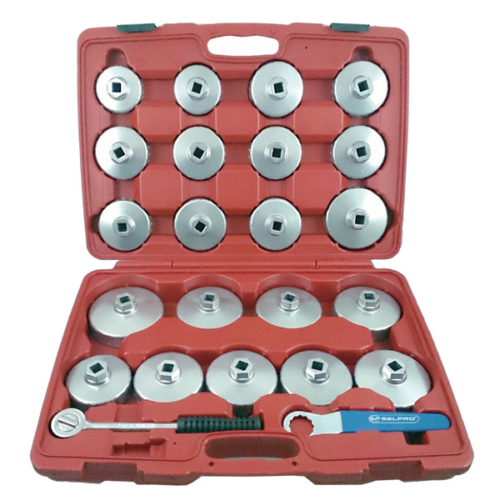 70923 Selta 23 Pcs Alluminium Filtercup Wrench Set