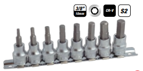 73008h Selpro 3/8"dr 8pc Hex Skt Bit Set H3-H10