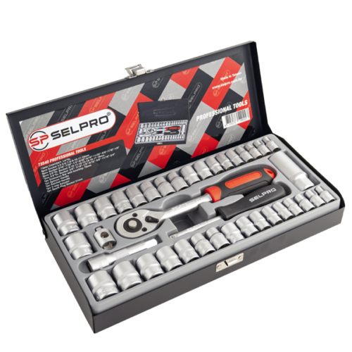 73540 Selpro 40 Pcs3/8" Dr. Skt Set 6PT MM & SEA