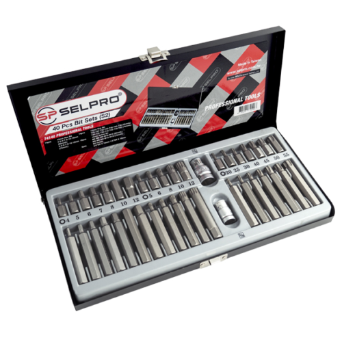 74140 Selpro 40 Pcs Bits Set S2 Metal Box