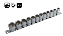 745125 Selpro 12pc1/2 Dr Skt Set 6pt 10.24mm