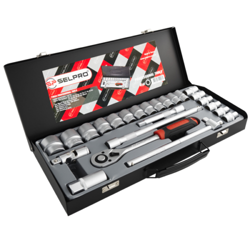 74524 Selpro 24pc 1/2" Dr Skt Set 6pt