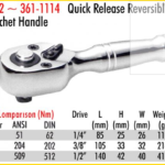Am361-1113 3/8" Dr Stubby Ratchet Handle