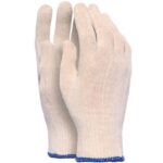 Cotton Gloves Blue Grip