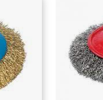 Wire Brush Bevel Crimped 4"