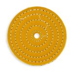 Cloth Wheel 6" White & Yellow